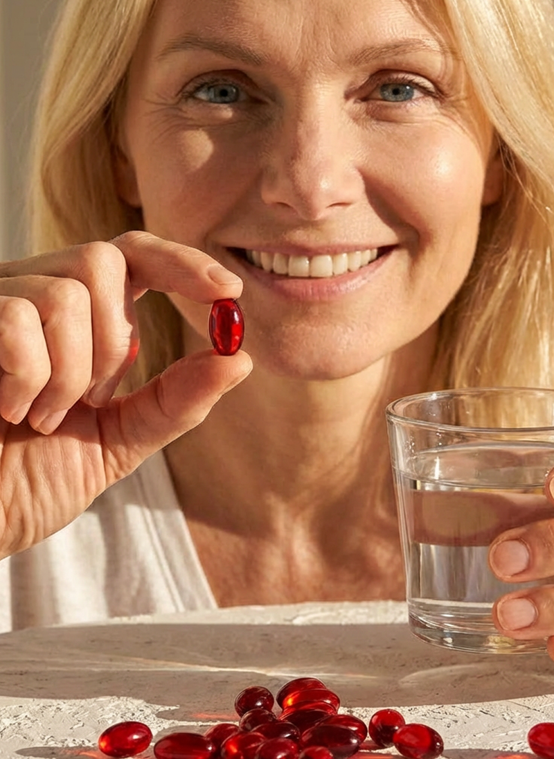 Most skincare works on the surface. Astaxanthin works where it counts.
